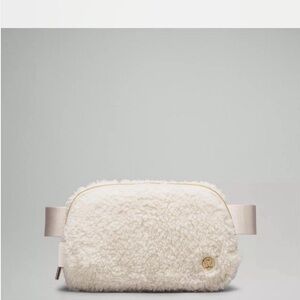 Lululemon Athletica Cream Sherpa Crossbody Bag